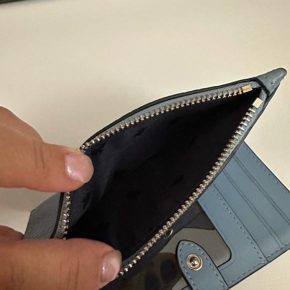 Kate Spade Slate Blue Leather Wallet - Picture 8 of 8